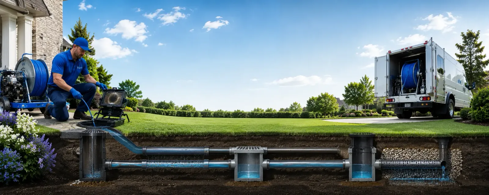 Outdoor drain cleaning information for West Bridgewater, MA